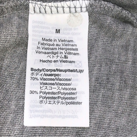 J Crew Mercantile Gray and White Twofer Sweater Size M - Picture 5 of 9